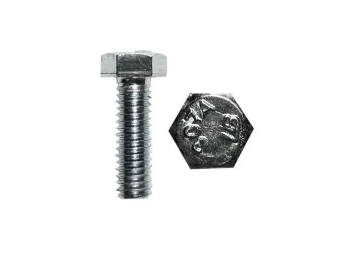 Minerallac 55022j 1/4-20 x 1-1/4 Hex Tap Bolt Zp