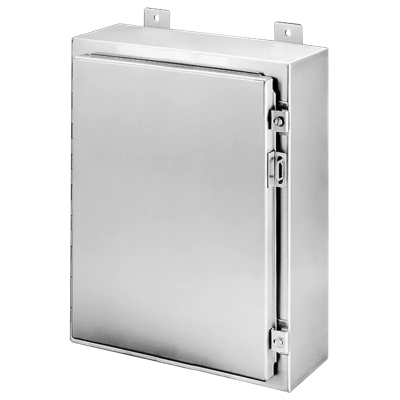 Hoffman A20H2408SSLP Wallmount Hinged with NEMA Clamps Type 4X 20x24x8