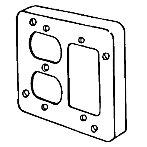 Appleton 8484BN 4-11/16 S Cover 1 Gfci/Dplx Receptacle