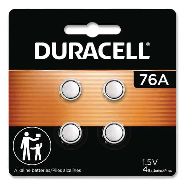Duracell PX76A675B4PK 76A Alkaline Batteries 1.5 V 4/Pack