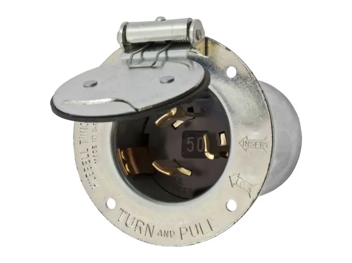 Bryant 3768 Flanged Inlet 50A 250V DC/600V AC