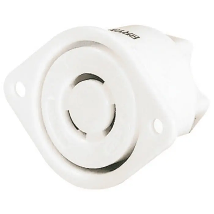 Bryant 7557ER Locking Flanged Receptacle 15A 125V/10A 250V Non-NEMA