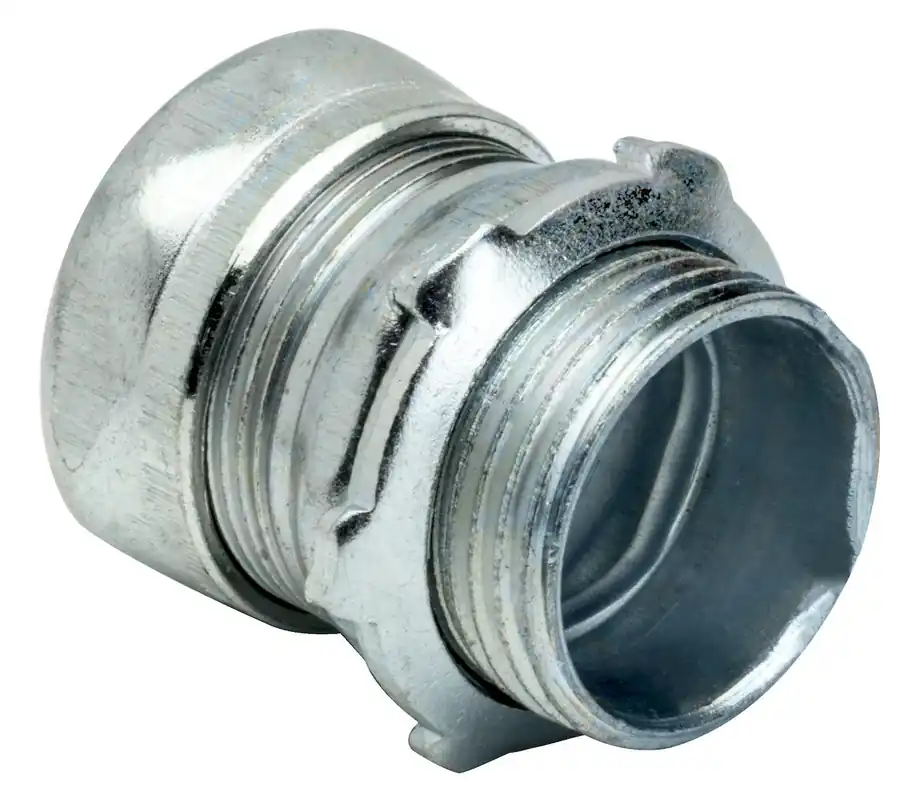 Topaz 660TZ Compression EMT Connector, Die Cast Zinc, 4 inches