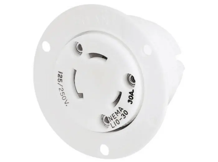 Bryant 71030ER Flanged Receptacle 30A 125/250V L10-30R