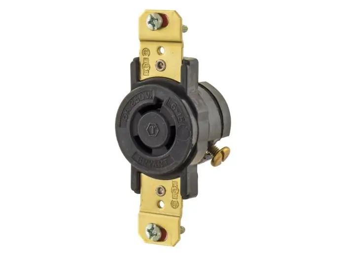 Bryant 70615FR Flush Receptacle 15A 250V L6-15R