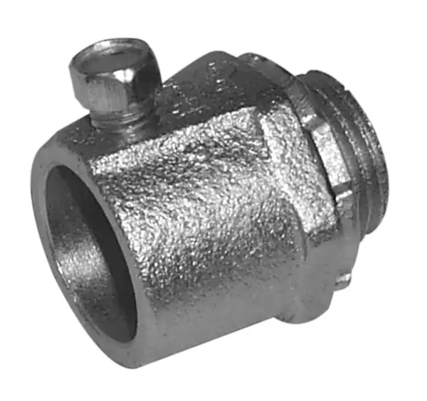 Topaz 676S Set Screw Rigid Connector, Malleable Iron, 2 inches