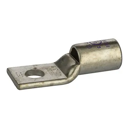 Nsi GL4038 Copper Compression Short Barrel, One Hole, 4/0 Awg