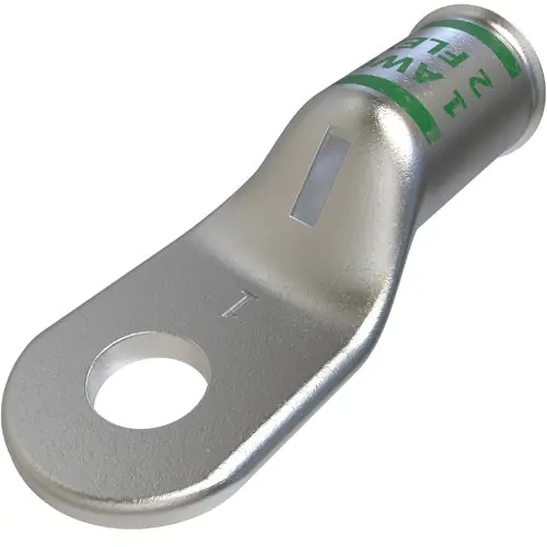 Ilsco CCL-1-14 Compression Lug - Copper, 1 AWG, Flex, 35 kV, 1/4 inches