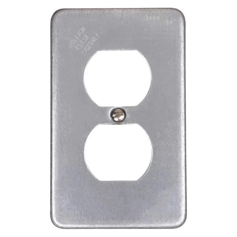 Appleton FSK-1DR-A 1-Gang Aluminum Duplex Receptacle Cover
