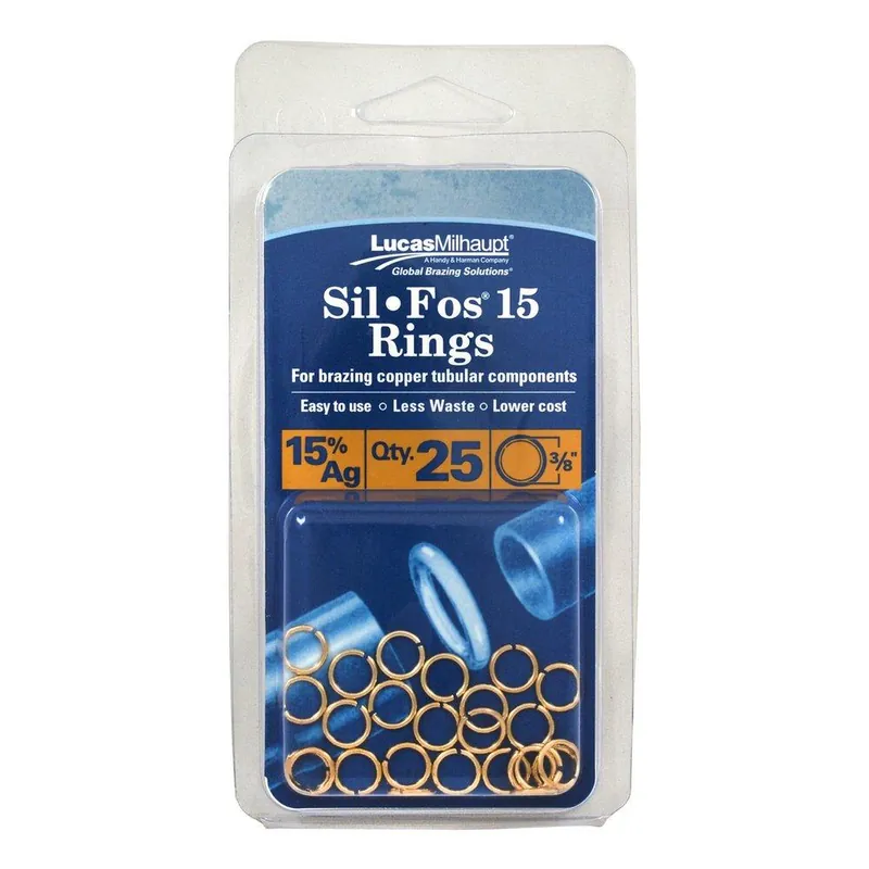 Lucas Milhaupt 98701 Sil-fos 15 Brazing Ring 3/8 Inch Od