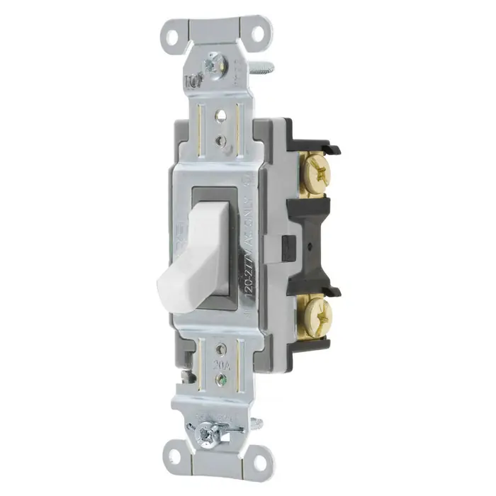 Bryant CS120BW Switch Commercial Grade, Single Pole, 20A 120/277V AC
