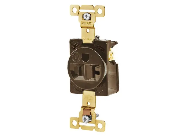 Bryant 5361 Receptacle Single 20A 125V 5-20R