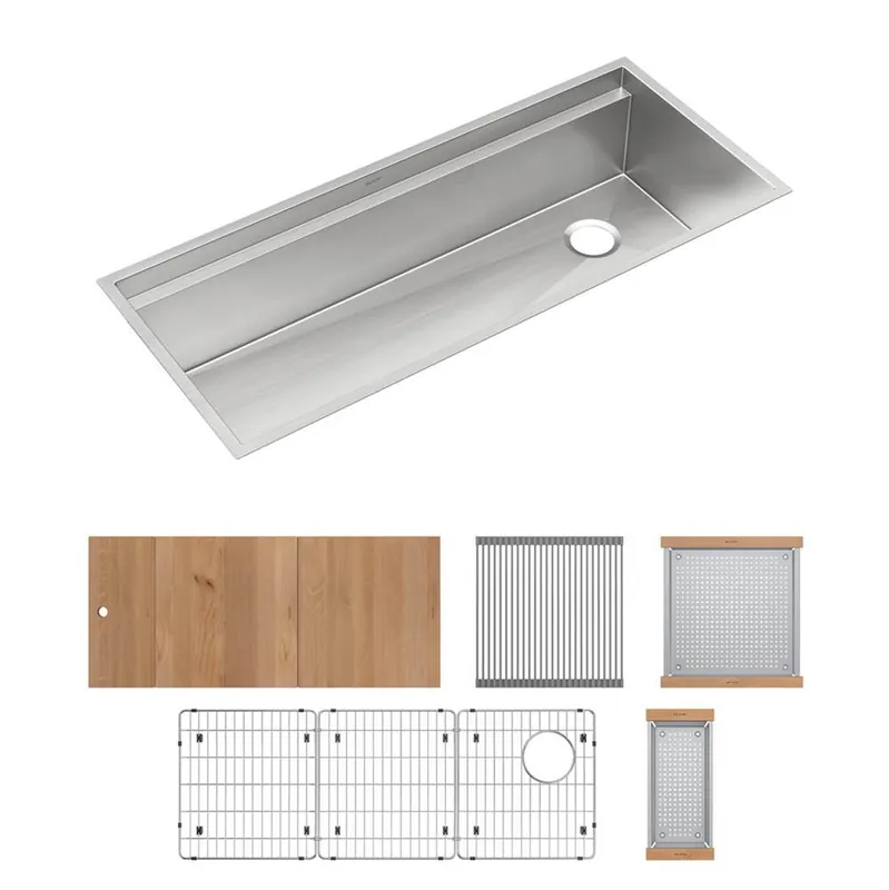 Elkay CS45CWK Circuit Chef 45-1/2 inches Undermount Single Basin Stainless Steel Kitchen Sink