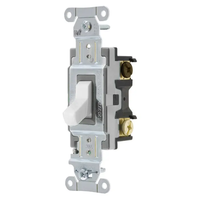 Bryant CSB320BW Wall Switch, 3-Way, 20A 120/277V