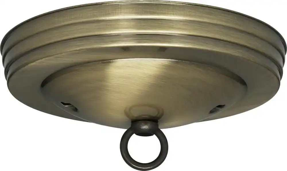 Satco 90-063 Standard Canopy Kit Antique Brass Finish 5 inches Diameter (25-Pack)