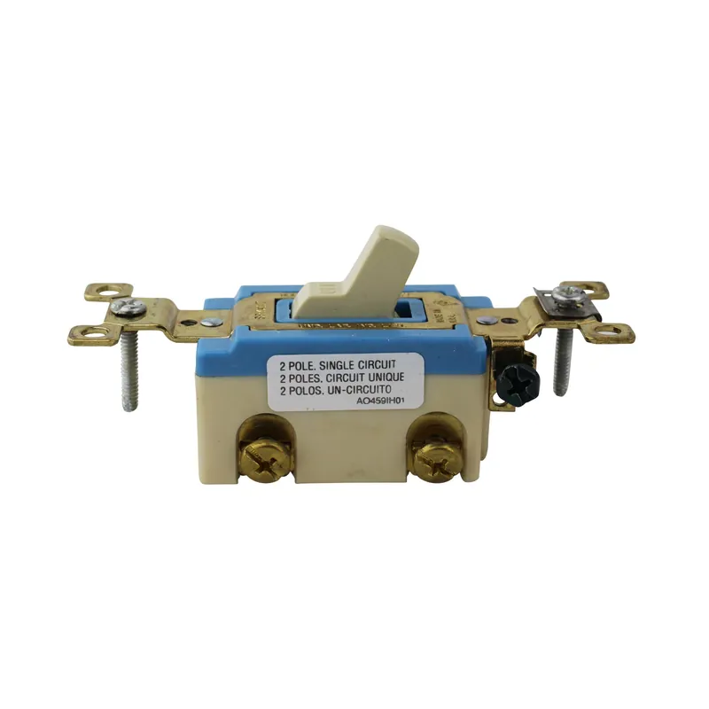 Bryant 4802 wall switch, 2-pole, locking no, toggle