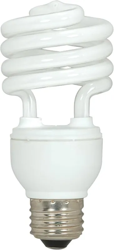 Satco S7226 Mini Spiral CFL 18-Watt (4-Pack)