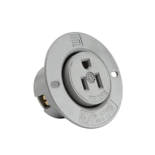 Pass & Seymour 5279-SS flanged outlet 15A 125V