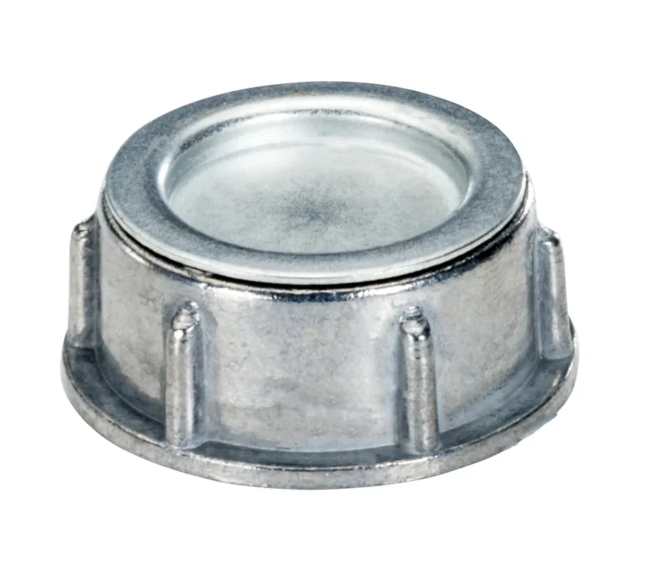 Topaz 305CB Rigid Capped Bushing, Die Cast Zinc, 1-1/2 inches, Female Threaded