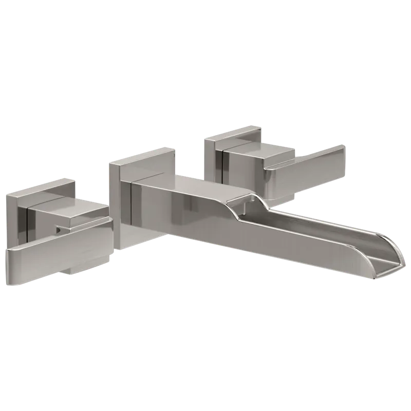 Delta Faucet T3568LF-SSWL Ara 2-Handle Wall Mount Channel Bathroom Faucet