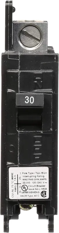 Siemens BQ1B030H 30 Amp Molded Case Circuit Breaker