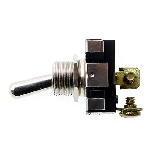 Selecta Switch SS201-1-BG On/Off Toggle Switch, SPST, 6A @ 125V, 3A @ 250V, 1/2 inches