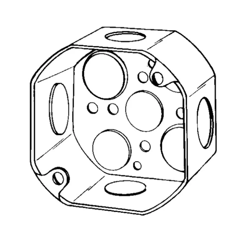 Appleton 4OD-SPL ETP Octagon Box 21.5 cu-in Capacity 2-1/8 in D