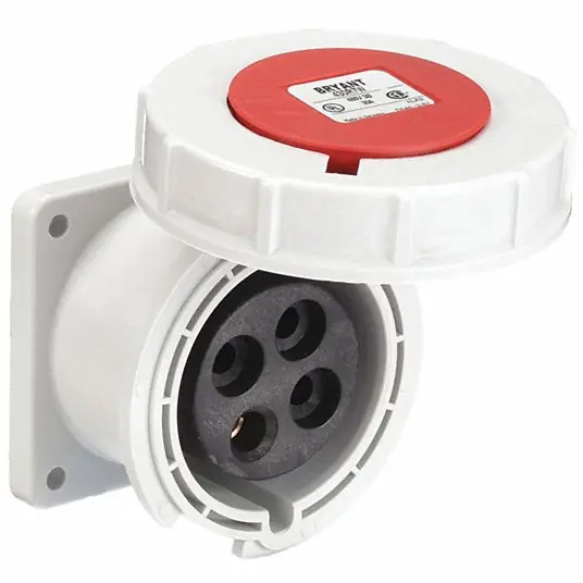 Bryant 430R7W iec Pin and Sleeve Devices 30A 3-Phase Delta 480V AC