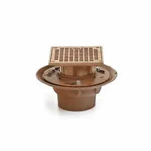 Jay R Smith 2005Y04(-B05NB-P050) Adjustable Floor Drain With Strainer Head 4 in Outlet