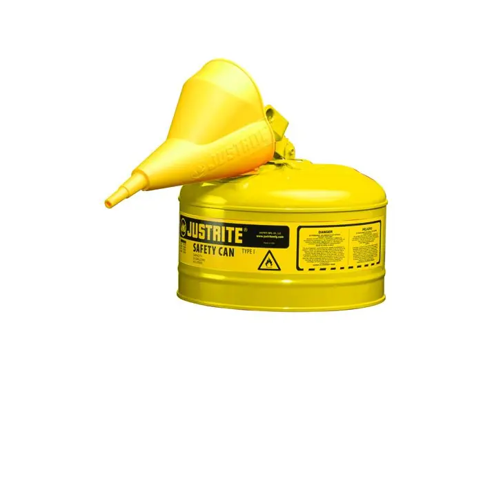 Justrite 7125210 Type l Steel Safety Can, Diesel, 2.5 gal