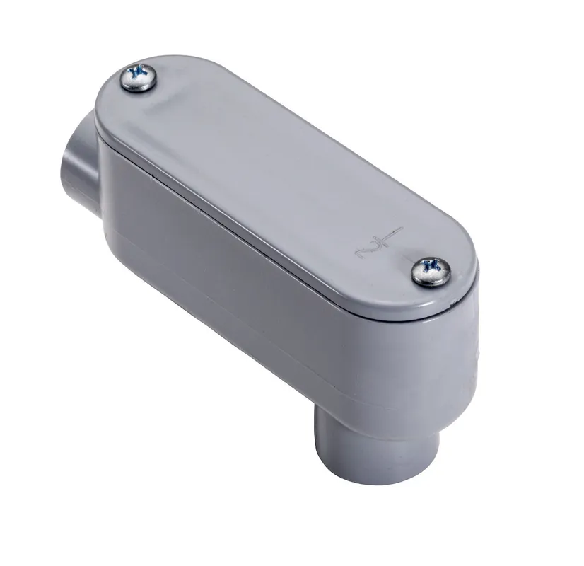 Topaz 1145 Conduit Body, Type LB, PVC, 1-1/2 inches