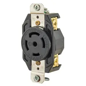 Bryant 72330FR Flush Receptacle 30A 3-Phase Wye 347/600V AC L23-30R