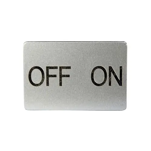 Eaton M22-XST-GB10 Pushbutton Legend Plate Insert OFF ON/ GB10
