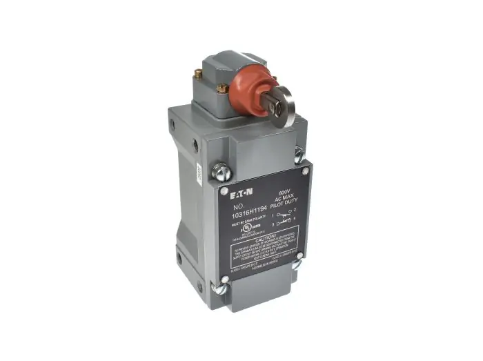 Eaton 10316H1194 Hazardous Location Limit Switch Side Push Vertical Roller