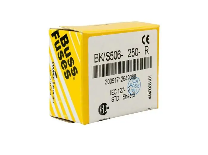 Bussmann S506-80-R Eaton Bussmann series time-delay fuse 0.08A