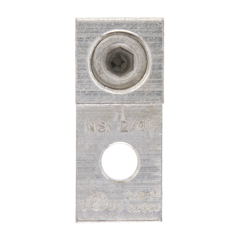 Nsi 2/0T Dual Rated Lug, 14 to 2/0 Awg, 1/4 in Stud