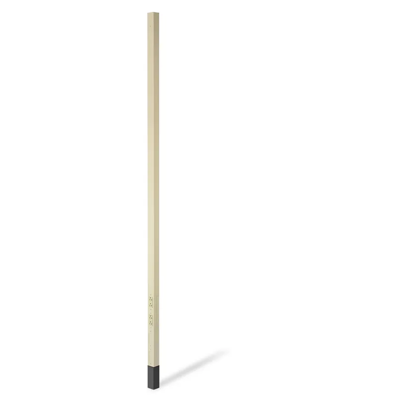 Hubbell HBLPP12AI 12 Foot x 2 Inch Ivory Aluminum Service Pole
