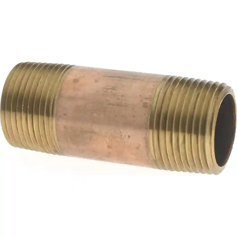 Merit Brass 2112-250 Brass Pipe Nipple 2-1/2 inches OAL