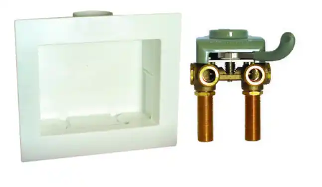 Oatey 2354RBBX Keeney TimeOut Single Lever Washing Machine Valve with Inlet Connectors and Outlet Box