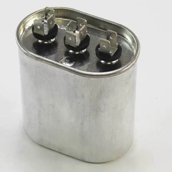 Rcd P291-1014 oval capacitor, 10/10 MFD, 370V