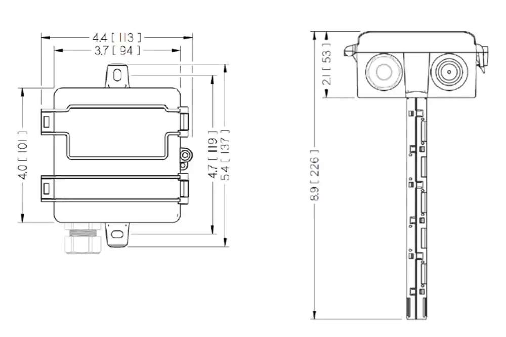 Senva HT1D-2DUD Humidity and Temperature Transmitter 6.80 inches Probe
