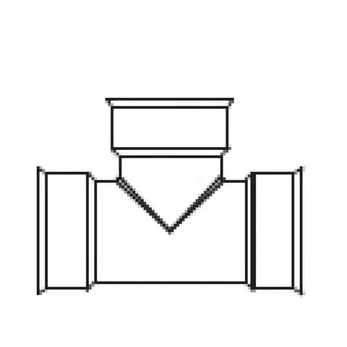Ads 0661ST Standard Tees 6 inches N-12 Dual Wall Soil-tight Tee