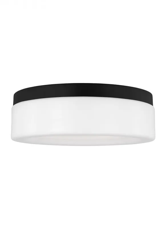 Seagull Lighting 7569093S-112 Rhett Modern 1-Light Indoor Dimmable Medium Ceiling Flush Mount 7569093S-112