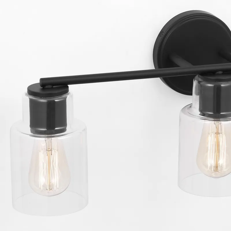 Seagull Lighting DJV1003MBK Sayward Bathroom Vanity Light