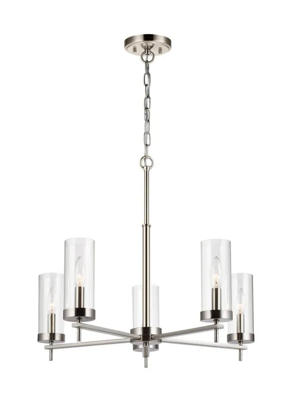 Seagull Lighting 3190305-962 Zire 5 Light 26 inches Wide Taper Candle Chandelier