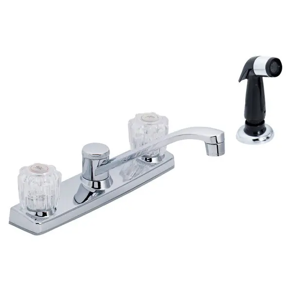 Ez-flo Eastman 10161lf 2-handle Kitchen Faucet Sidespray Chrome