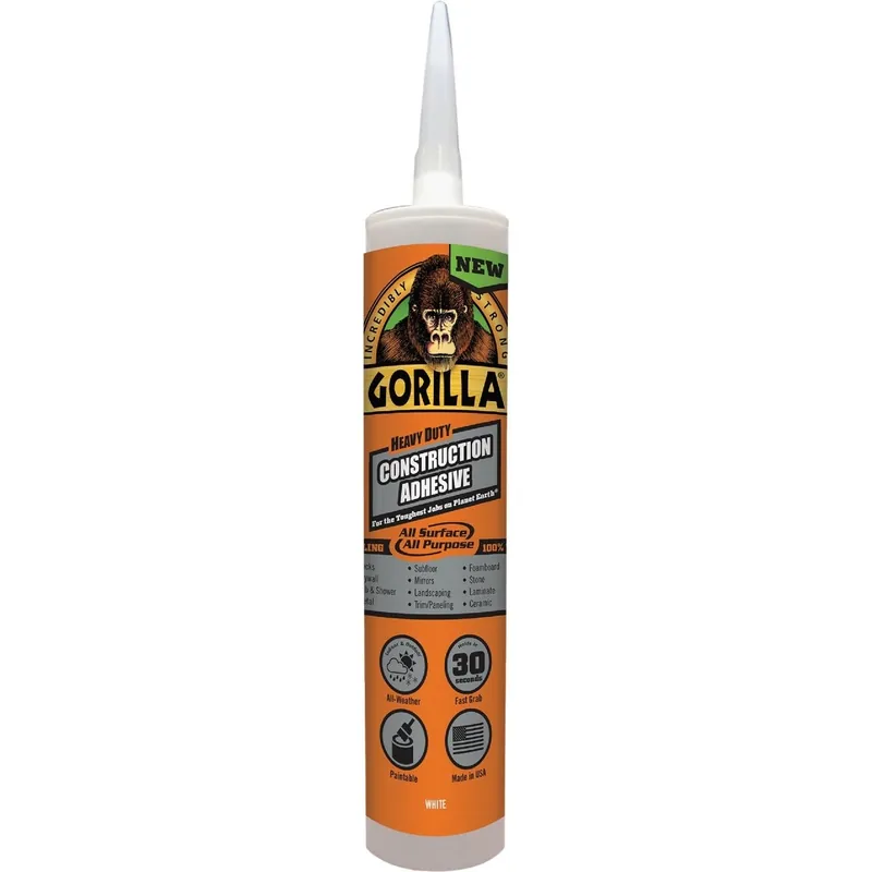 Gorilla Glue 8010003 All Surface Construction Adhesive 9 Oz Cartridge