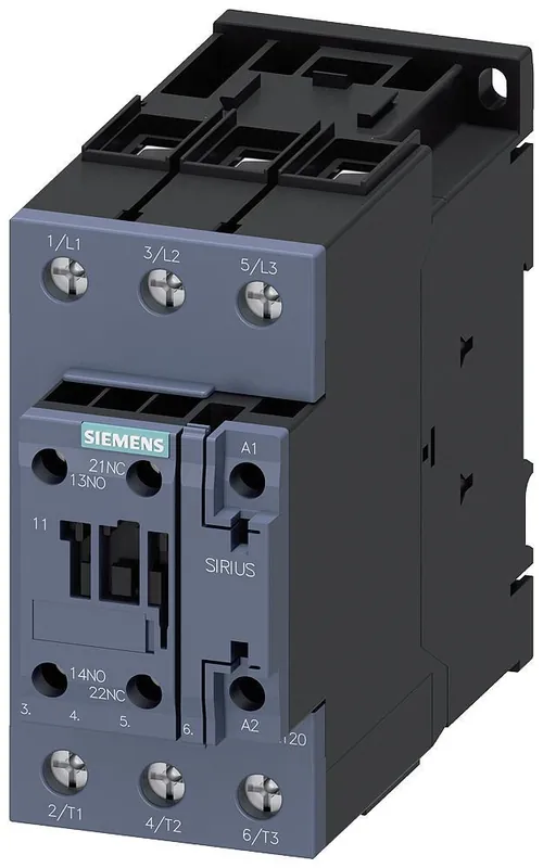 Siemens 3RT20361AN20 Contactor S2 50A 220VAC Screw 1N