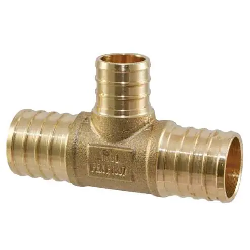 Nibco PX80760A Tee, 3/4 inches PEX Bronze Lead-Free NP11-LF Series Insert