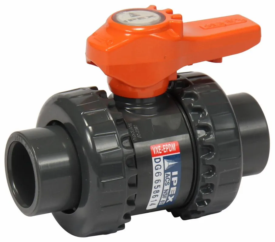 Ipex 353003 Vxe True Union Ball Valve Pvc Epdm 3/4 inches Socket/Thread Easyfit Xirtec-140